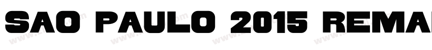 Sao Paulo 2015 Remak字体转换